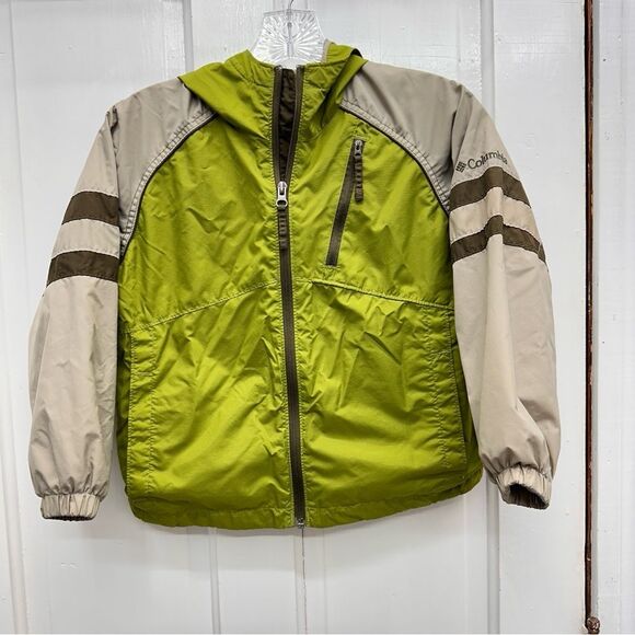 Columbia hooded lined lightweight spring fall jacket coat youth kids boys 8 - Picture 2 of 9